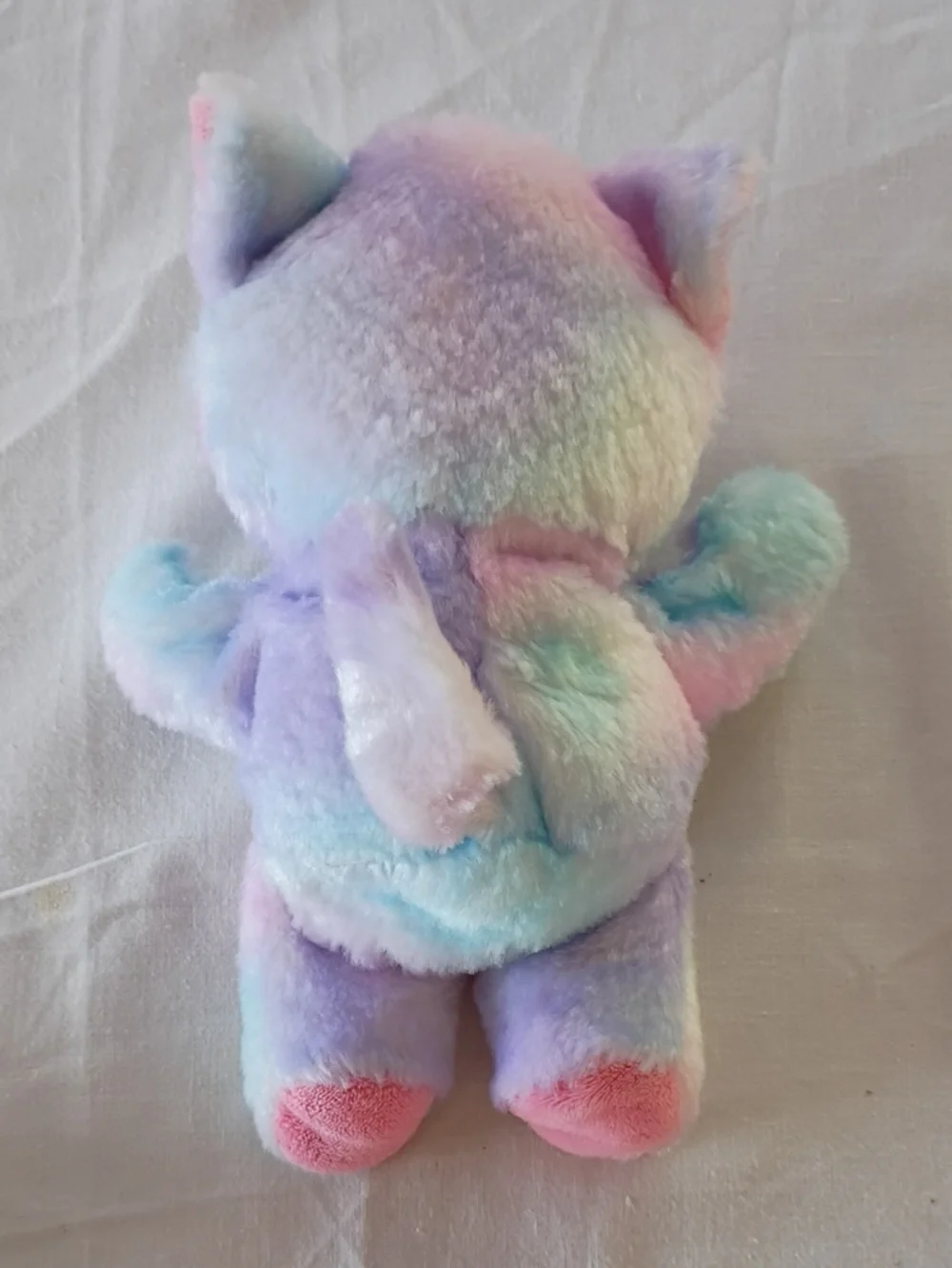 EUC Build-A-Bear Mini Beans Pastel Swirl Kitty 7